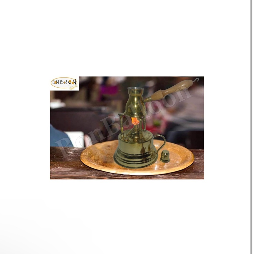 Al‎ Bramony Brass Greek Turkish Coffee Maker Burner Table Top Tabletop - Picture 6 of 8